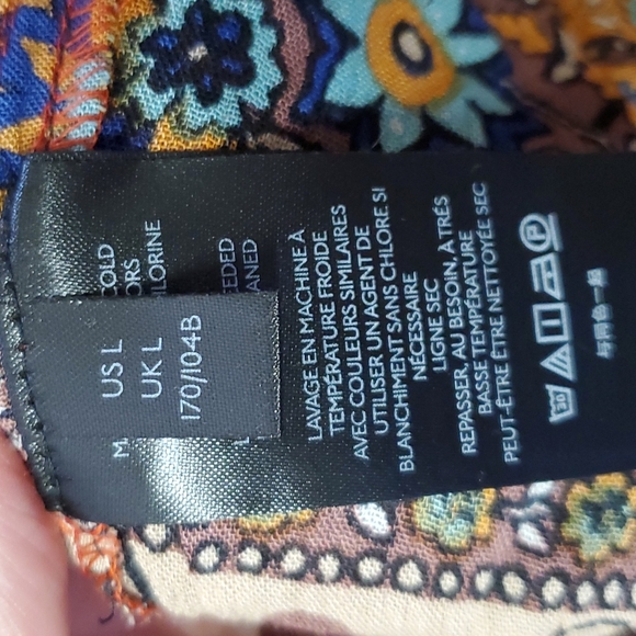 Free People gorgeous print surplice wrap top - Picture 7 of 14